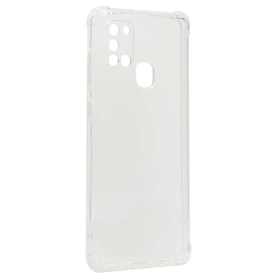 Galaxy A21S Kılıf Zore Kamera Korumalı Nitro Anti Shock Silikon - Renksiz