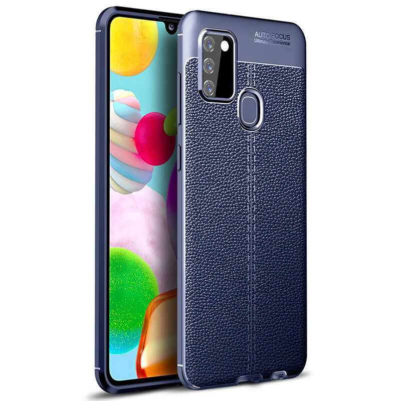Galaxy A21S Kılıf Zore Niss Silikon Kılıf - Lacivert