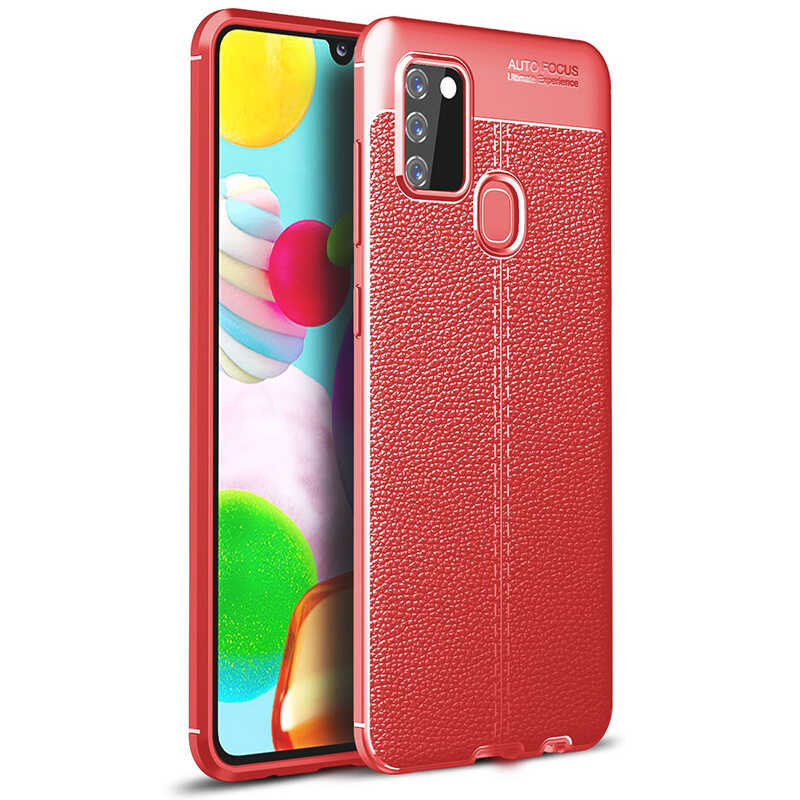 Galaxy A21S Kılıf Zore Niss Silikon Kılıf - Kırmızı
