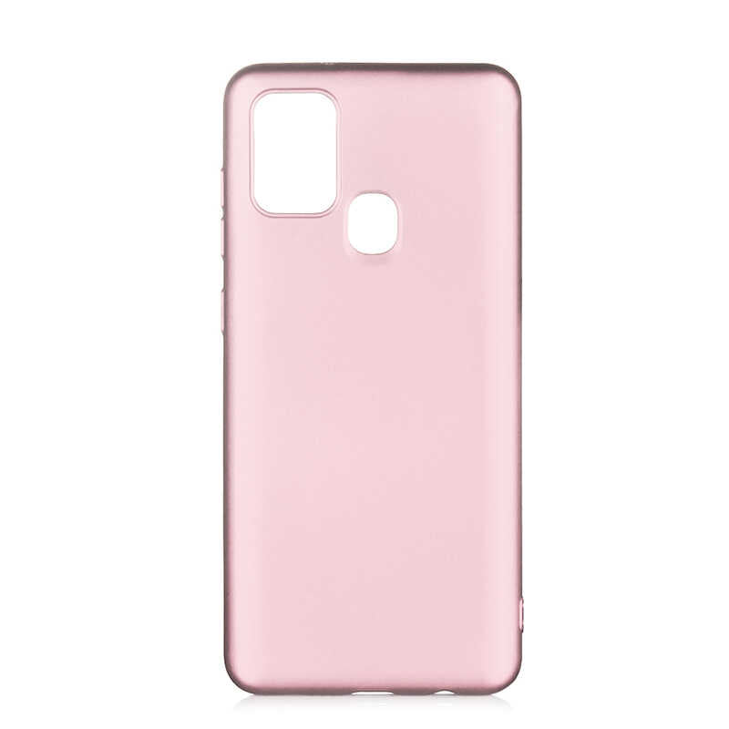 Galaxy A21S Kılıf Zore Premier Silikon Kılıf - Rose Gold