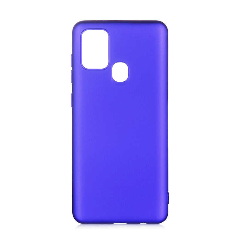 Galaxy A21S Kılıf Zore Premier Silikon Kılıf - Saks Mavi
