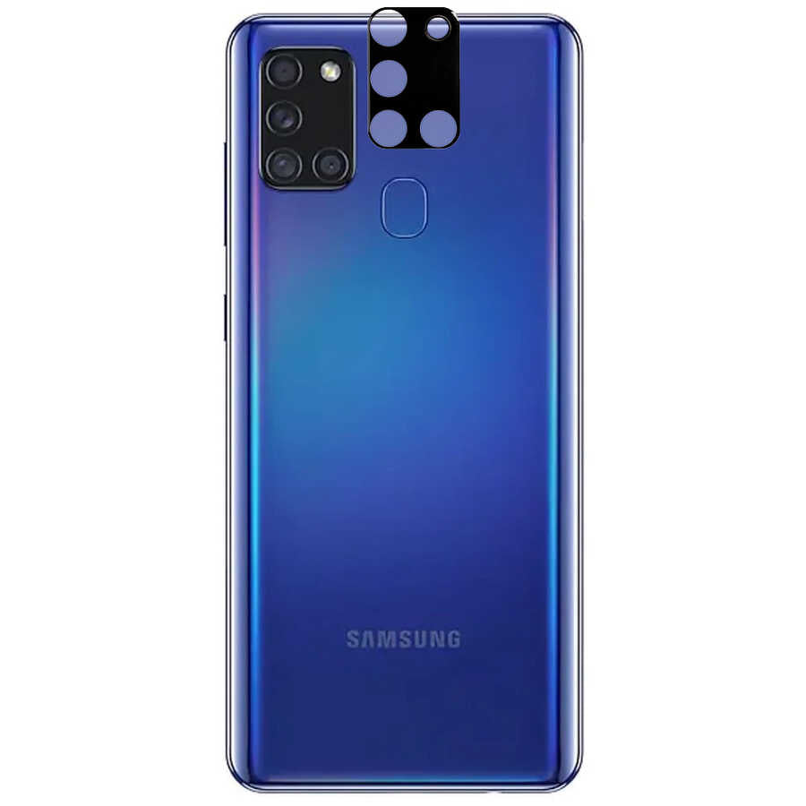 Galaxy A21S Zore 3D Kamera Camı - Siyah