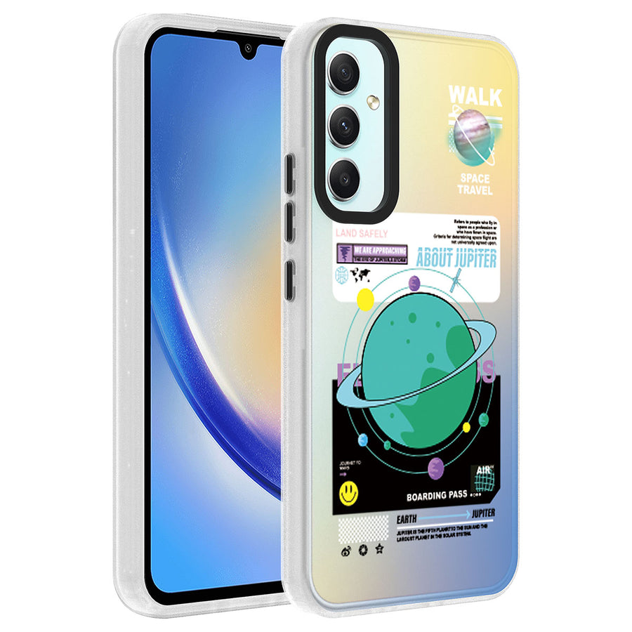 Galaxy A24 Kılıf Desenli Zore Dragon Sert Kılıf - Gezegen