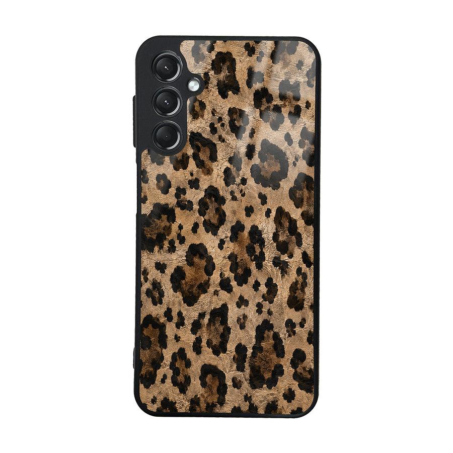 Galaxy A24 Kılıf Kamera Korumalı Desenli Zore Lusi Kılıf - Kahve Leopar