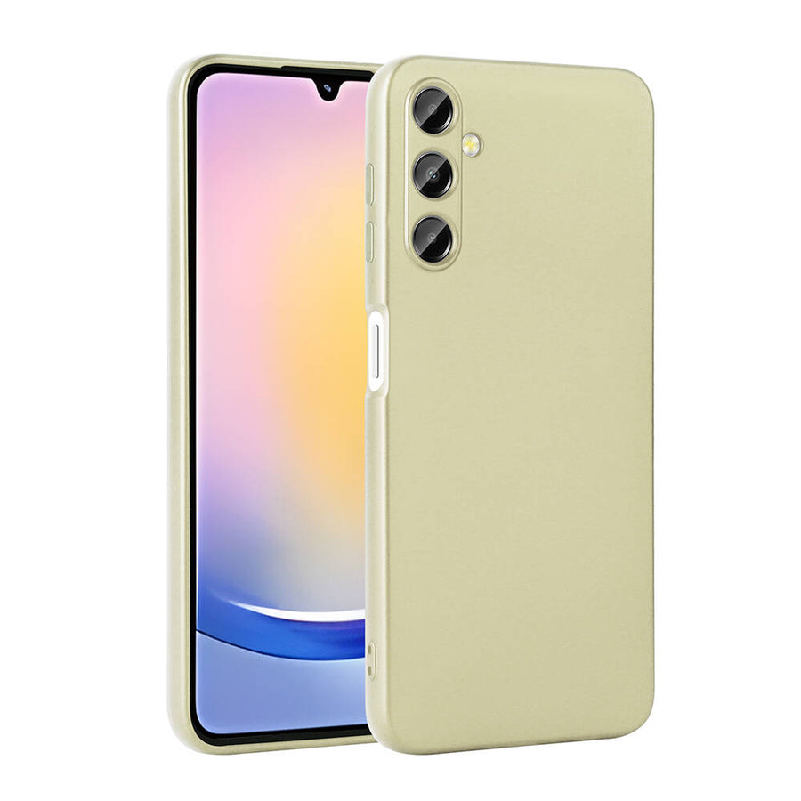 Galaxy A25 Kılıf Zore Premier Silikon Kılıf - Gold
