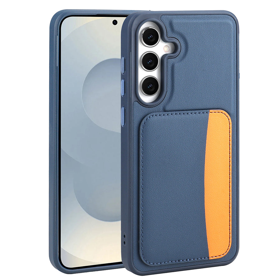 Galaxy A26 Kılıf Kartlıklı Zore X-Kart Silikon Kılıf - Lacivert