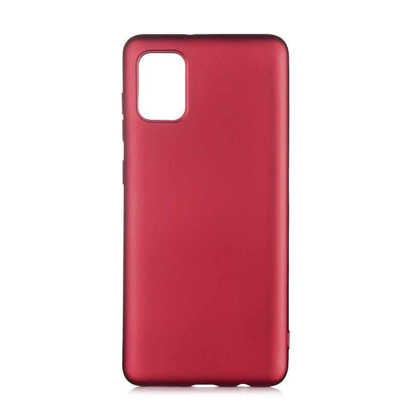Galaxy A31 Kılıf Zore Premier Silikon Kılıf - Mürdüm