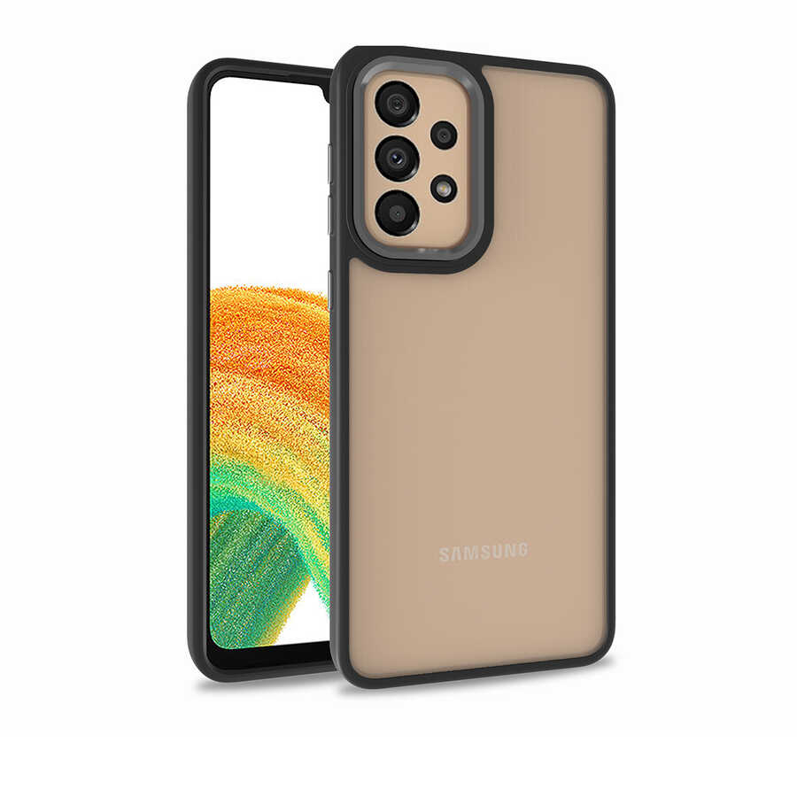 Galaxy A32 4G Kılıf Zore Flora Kılıf - Siyah