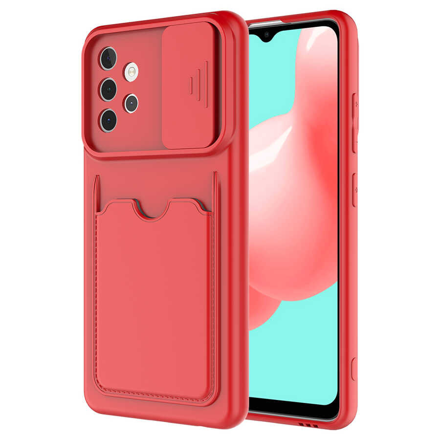 Galaxy A32 4G Kılıf Zore Kartix Kılıf - Kırmızı