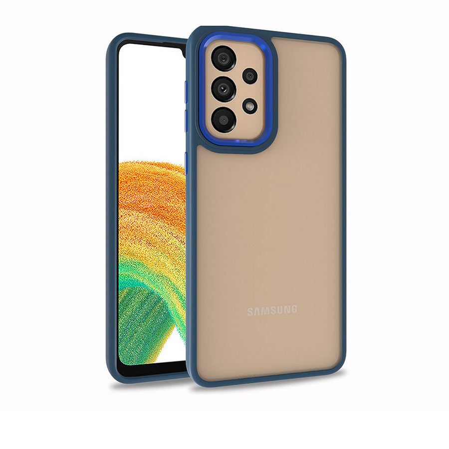 Galaxy A33 5G Kılıf Zore Flora Kılıf - Mavi