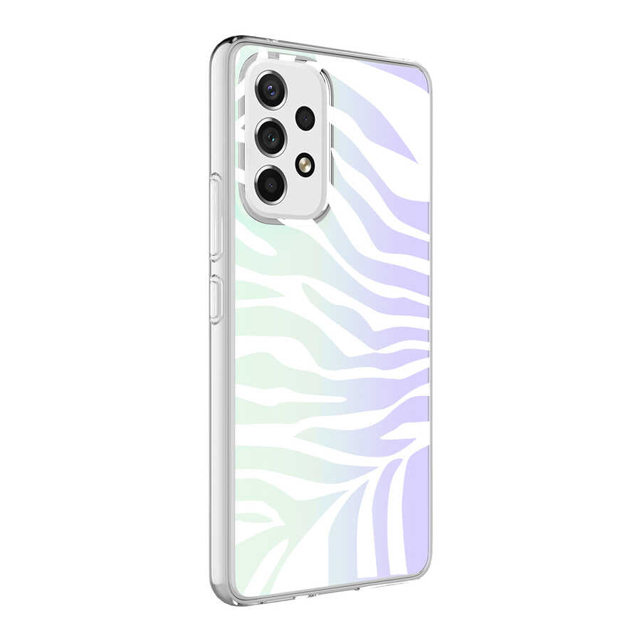 Galaxy A33 5G Kılıf Zore M-Blue Desenli Kılıf - Zebra No1