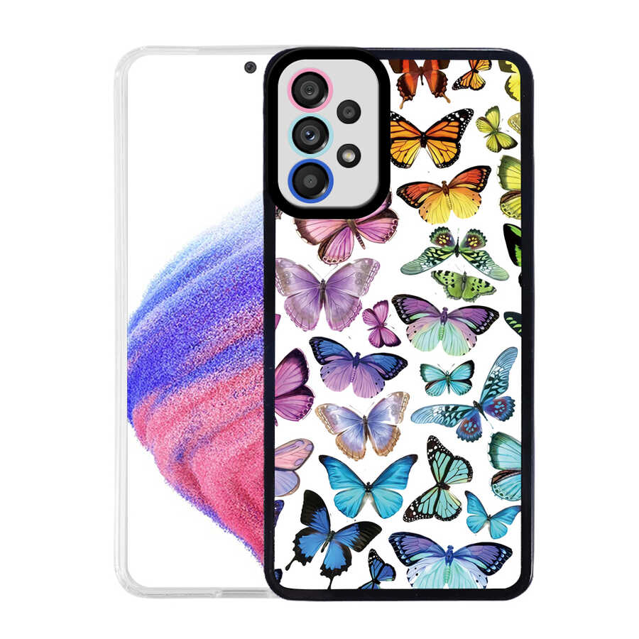 Galaxy A33 5G Kılıf Zore M-Fit Desenli Kılıf - Butterfly No3