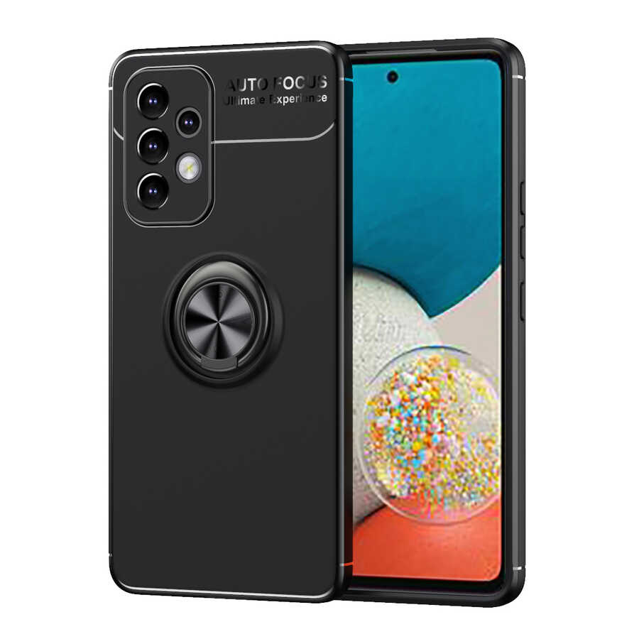 Galaxy A33 5G Kılıf Zore Ravel Silikon Kılıf - Siyah