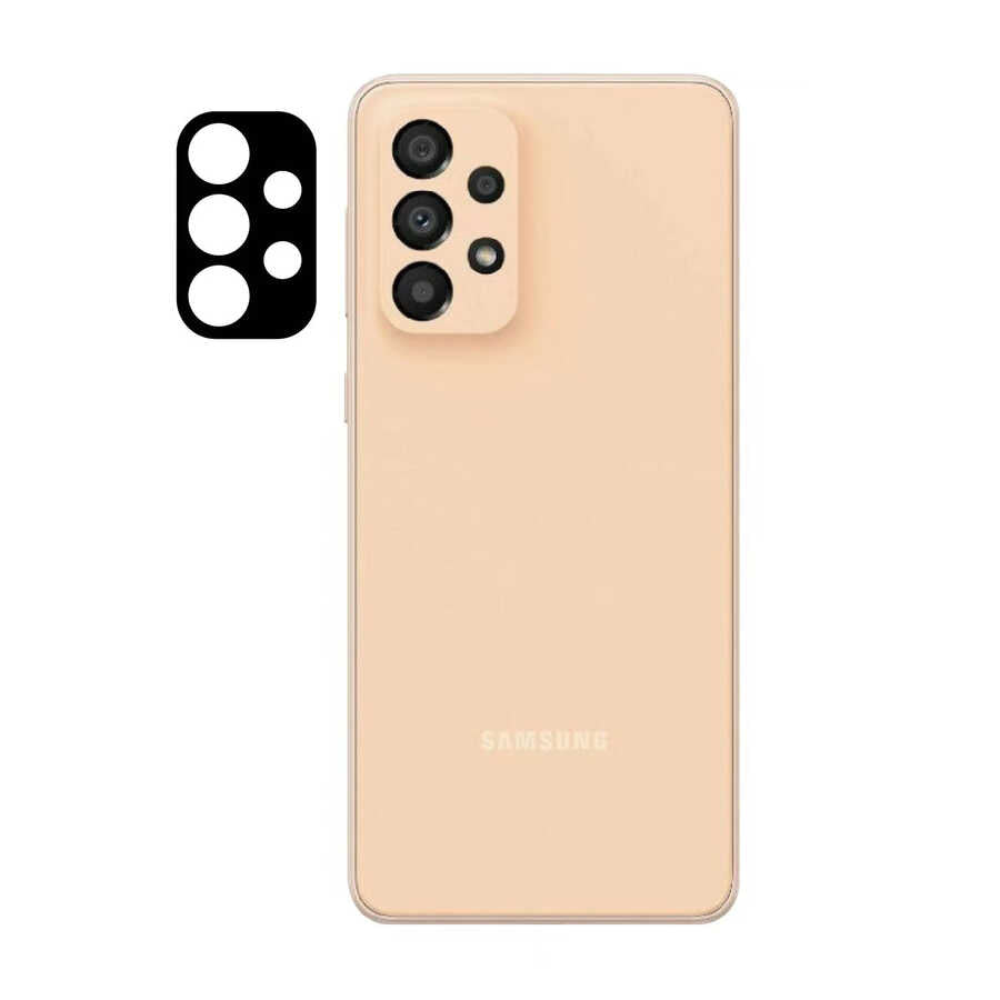 Galaxy A33 5G Zore 3D Kamera Camı - Siyah