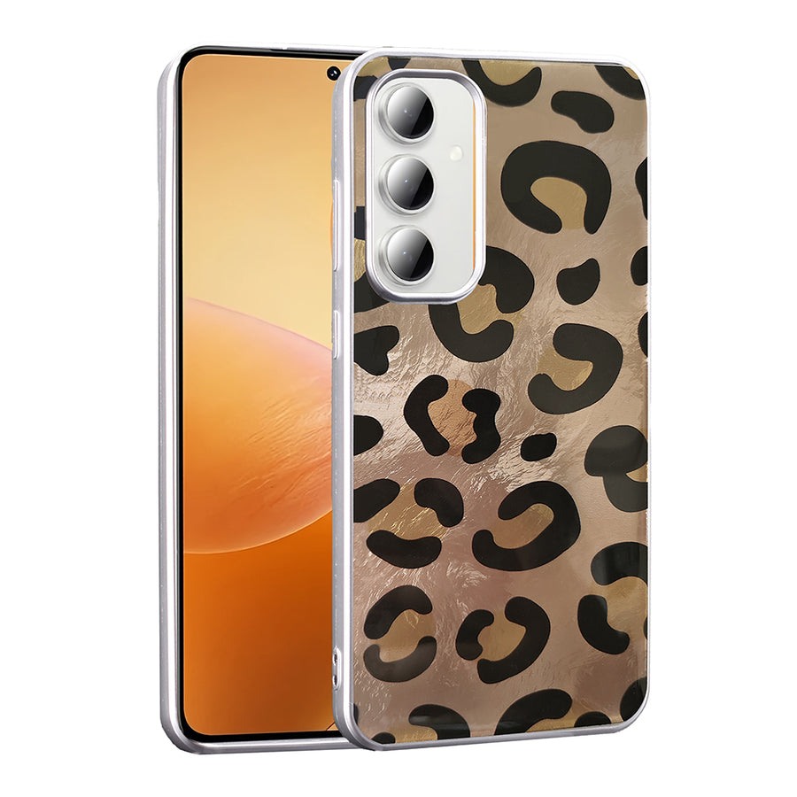 Galaxy A35 Kılıf Desenli Zore Mep Kılıf - Gold Leopar