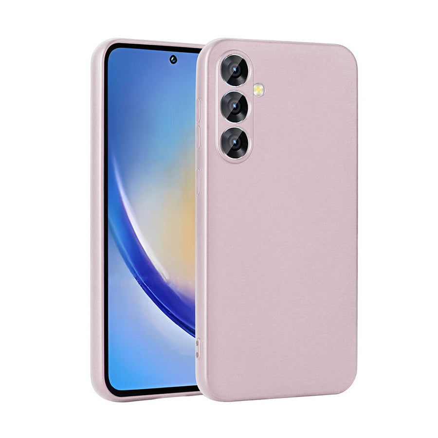 Galaxy A35 Kılıf Zore Premier Silikon Kılıf - Rose Gold