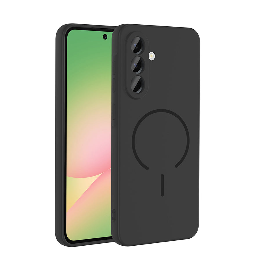 Galaxy A36 Kılıf M-safe Şarj Özellikli Zore Meta Kılıf - Siyah