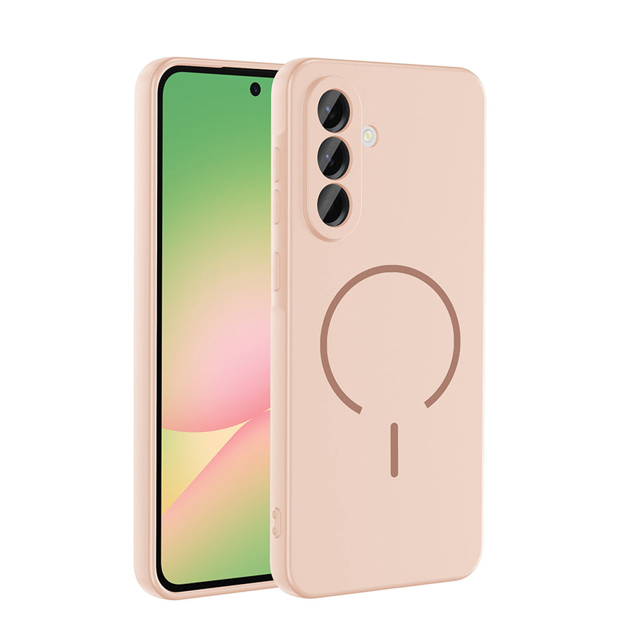 Galaxy A36 Kılıf M-safe Şarj Özellikli Zore Meta Kılıf - Rose Pembe