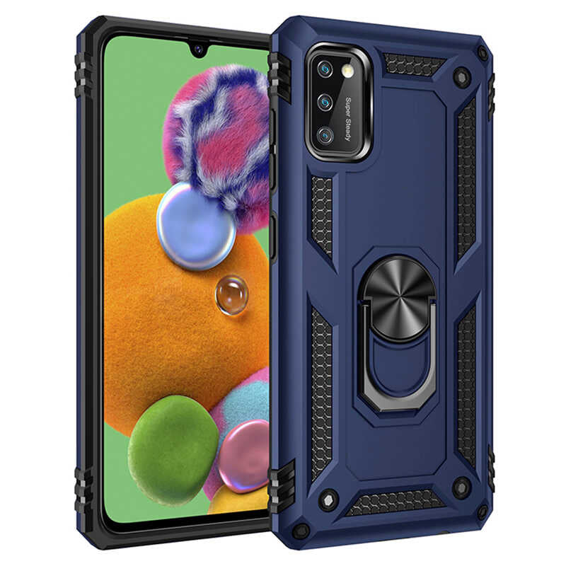 Galaxy A41 Kılıf Zore Vega Kılıf - Mavi