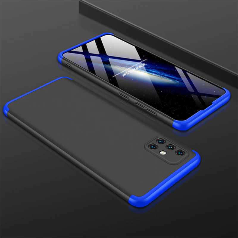 Galaxy A51 Kılıf Zore Ays Kılıf - Siyah-Mavi