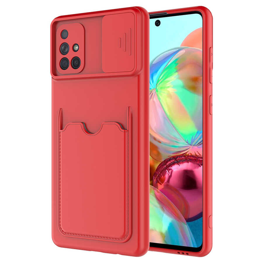 Galaxy A51 Kılıf Zore Kartix Kılıf - Kırmızı