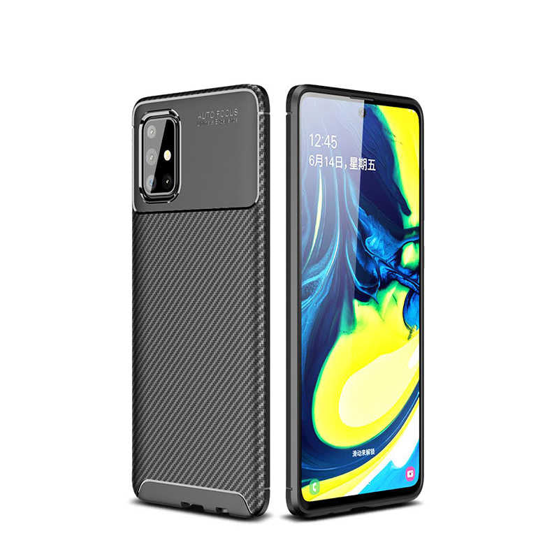 Galaxy A51 Kılıf Zore Negro Silikon Kılıf - Siyah