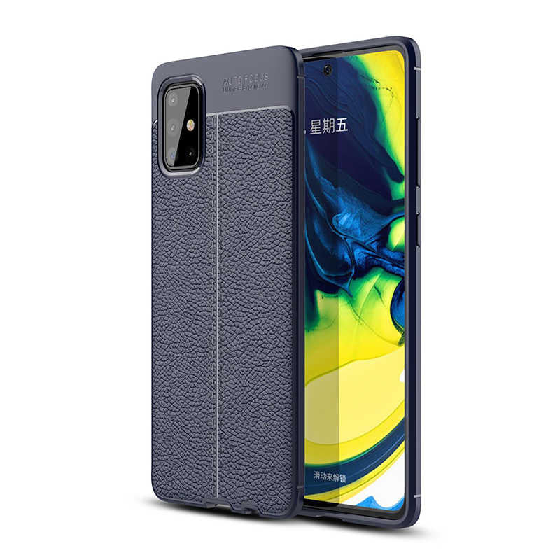 Galaxy A51 Kılıf Zore Niss Silikon Kılıf - Lacivert