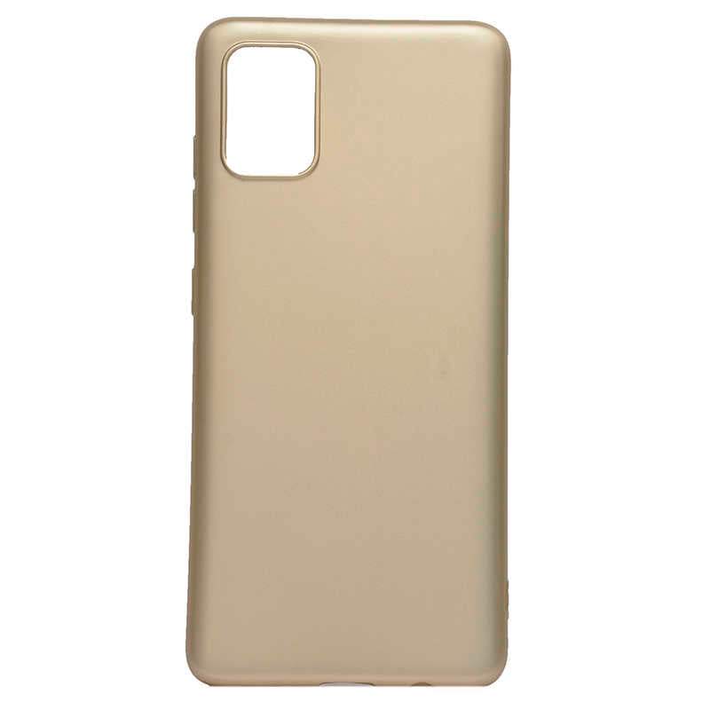Galaxy A51 Kılıf Zore Premier Silikon Kılıf - Gold