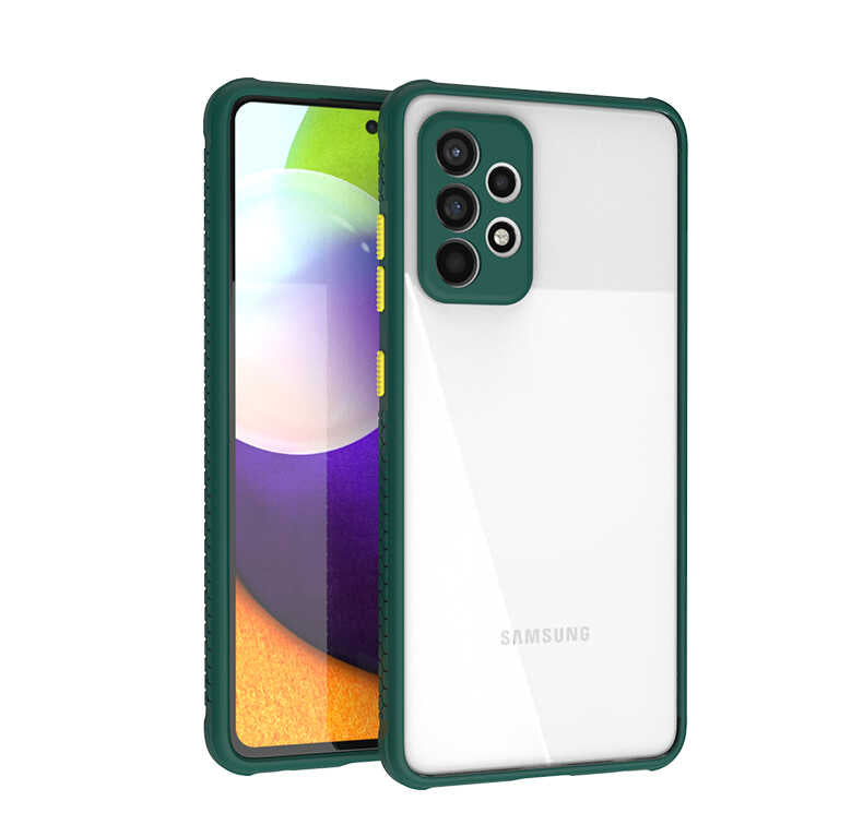 Galaxy A52 Kılıf Zore Kaff Kılıf - Koyu Yeşil