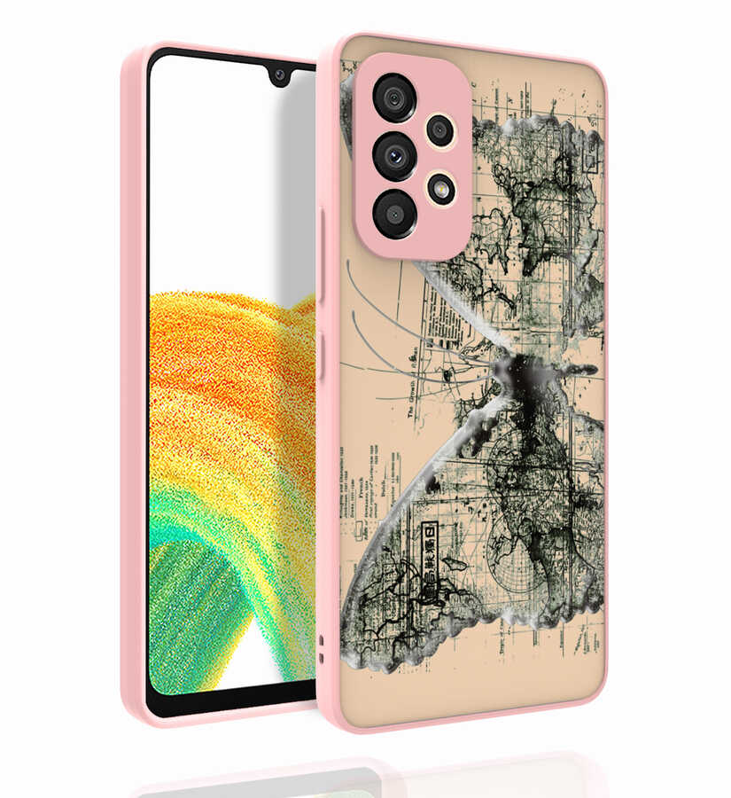 Galaxy A53 5G Kılıf Desenli Kamera Korumalı Parlak Zore Nora Kılıf - NO4
