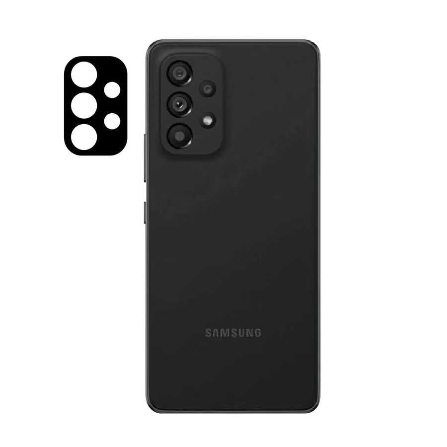 Galaxy A53 5G Zore 3D Kamera Camı - Siyah