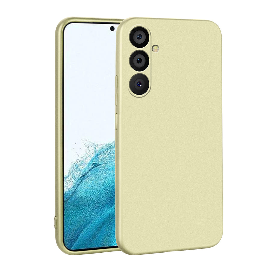 Galaxy A54 Kılıf Zore Premier Silikon Kılıf - Gold