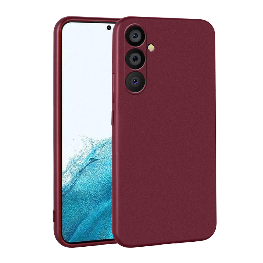 Galaxy A54 Kılıf Zore Premier Silikon Kılıf - Mürdüm