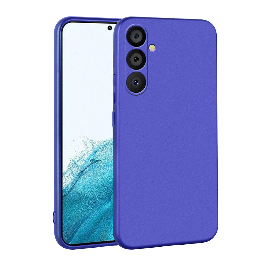 Galaxy A54 Kılıf Zore Premier Silikon Kılıf - Saks Mavi