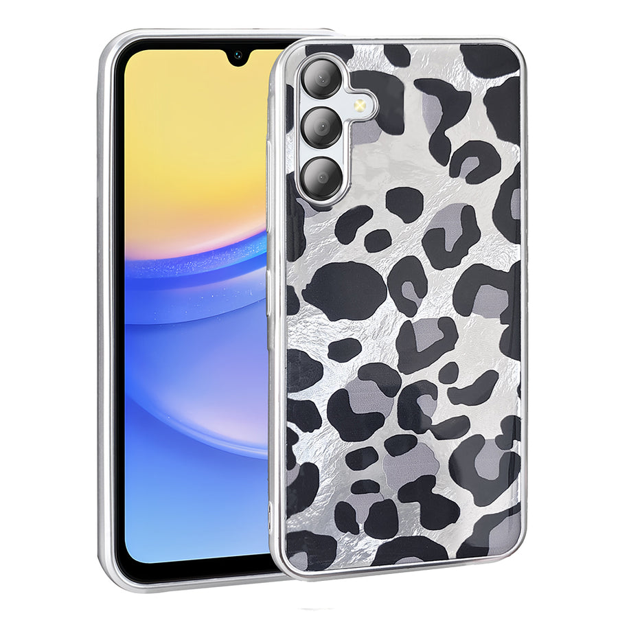 Galaxy A56 Kılıf Desenli Zore Mep Kılıf - Gri Leopar