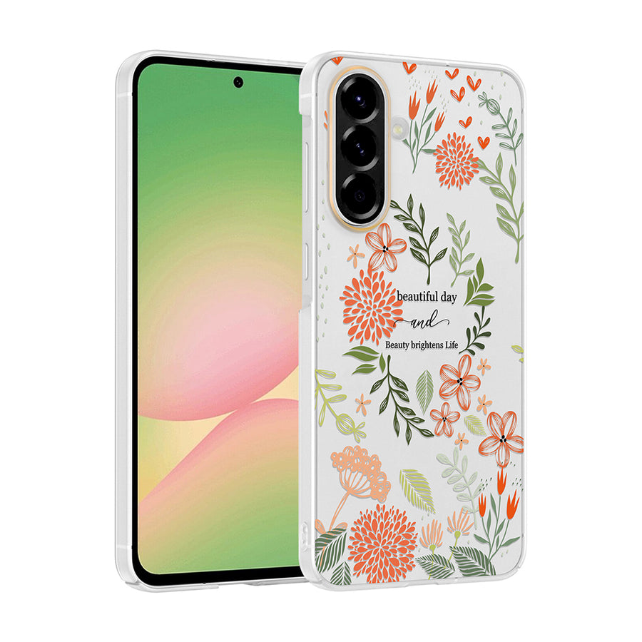 Galaxy A56 Kılıf Kamera Korumalı Desenli Zore Klip Kılıf - Beautiful