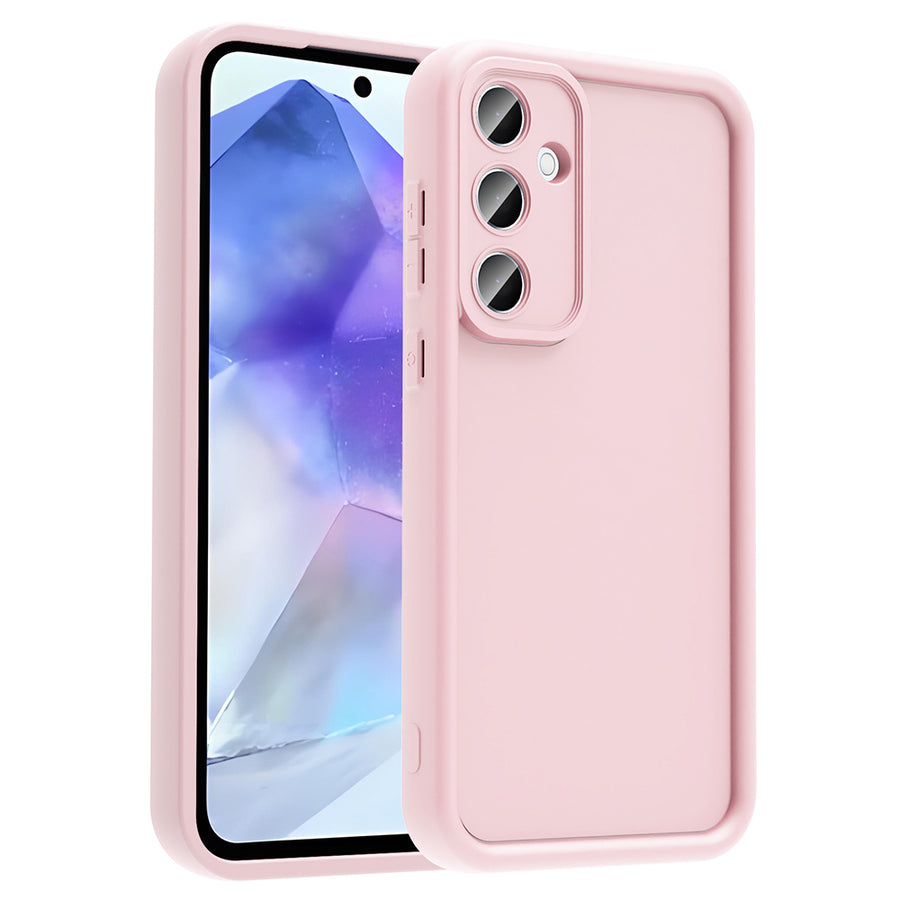 Galaxy A56 Kılıf Kamera Korumalı Zore Ananas Kılıf - Pembe