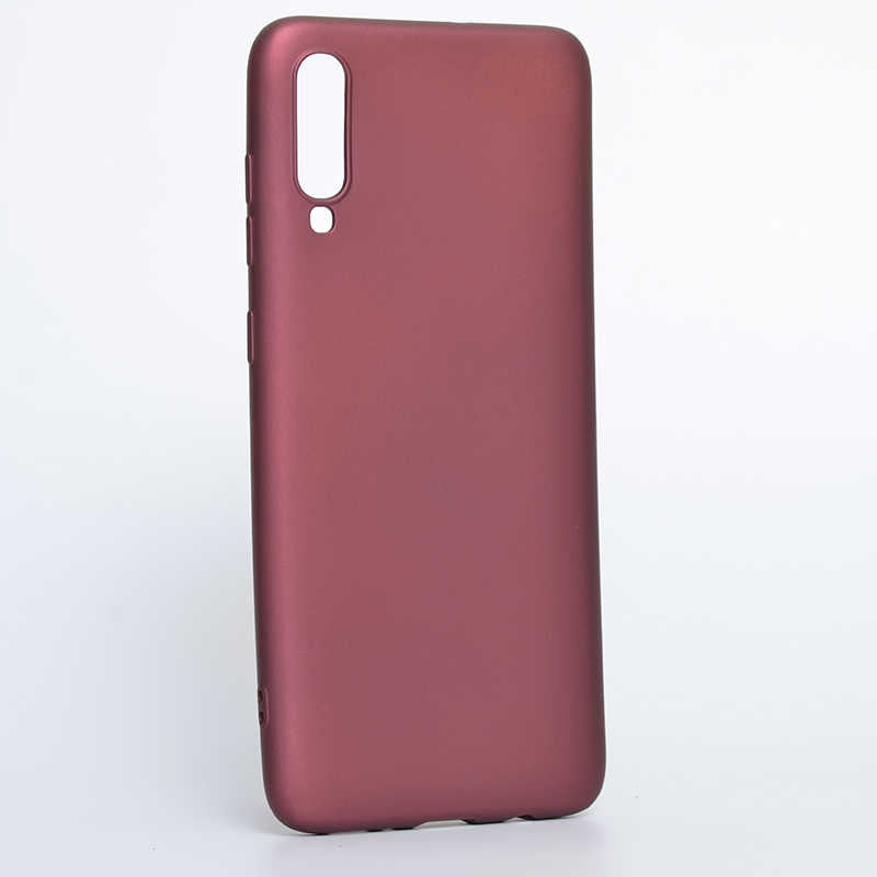 Galaxy A70 Kılıf Zore Premier Silikon Kılıf - Mürdüm