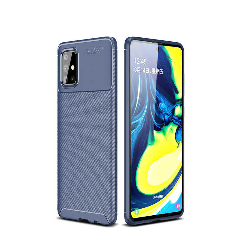 Galaxy A71 Kılıf Zore Negro Silikon Kılıf - Lacivert
