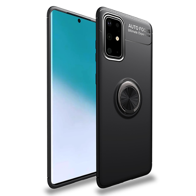 Galaxy A71 Kılıf Zore Ravel Silikon Kılıf - Siyah