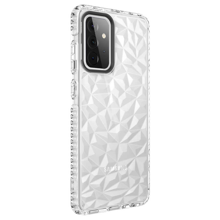 Galaxy A72 Kılıf Zore Buzz Kılıf - Beyaz