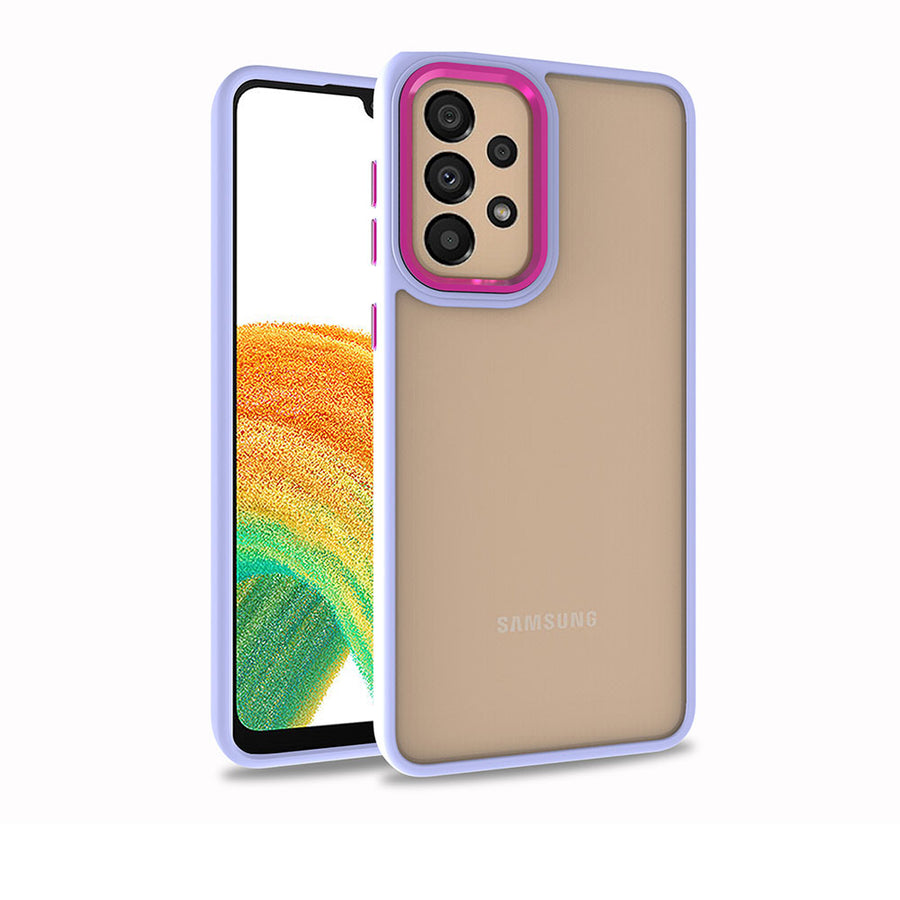 Galaxy A72 Kılıf Zore Flora Kılıf - Lila