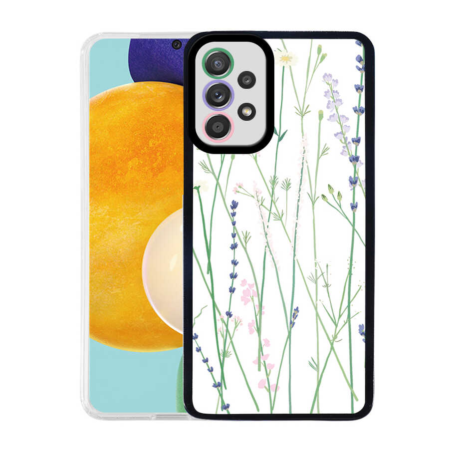 Galaxy A72 Kılıf Zore M-Fit Desenli Kılıf - Flower No4