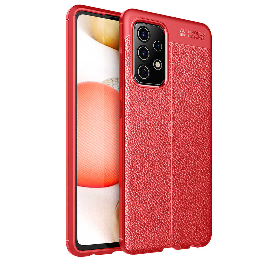 Galaxy A72 Kılıf Zore Niss Silikon Kılıf - Kırmızı
