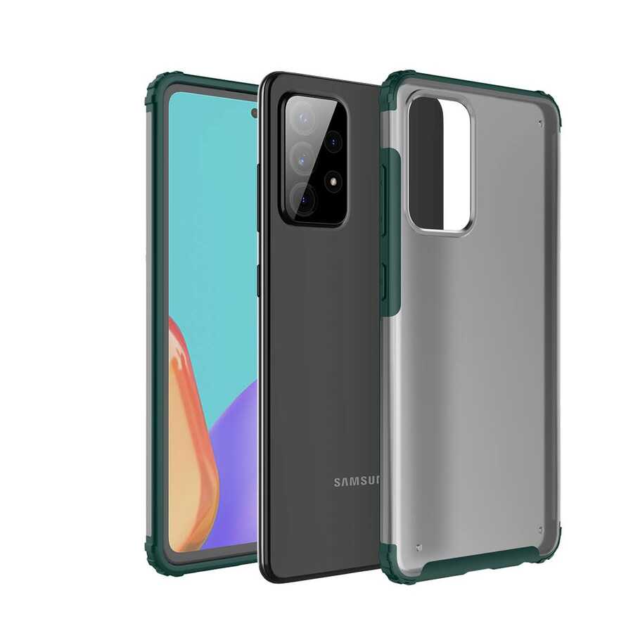 Galaxy A72 Kılıf Zore Volks Kılıf - Koyu Yeşil
