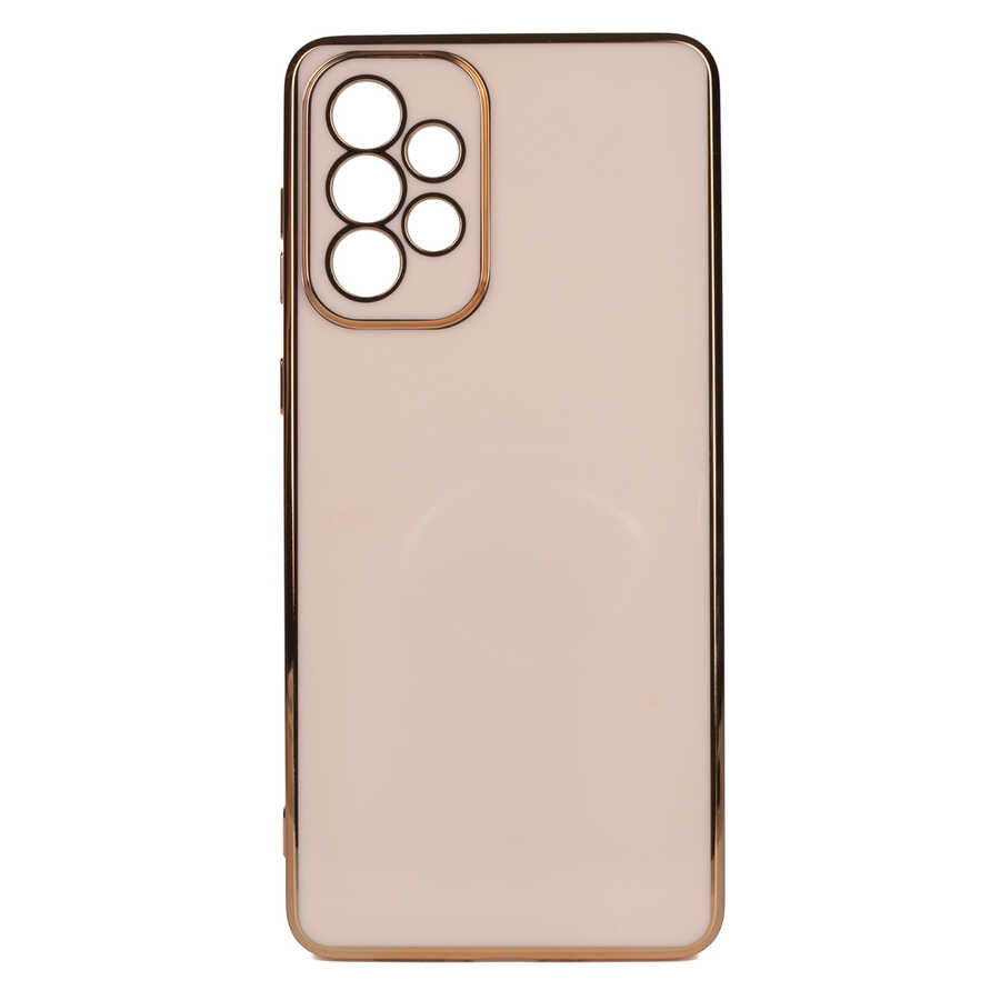 Galaxy A73 Kılıf Zore Bark Kılıf - Rose Gold