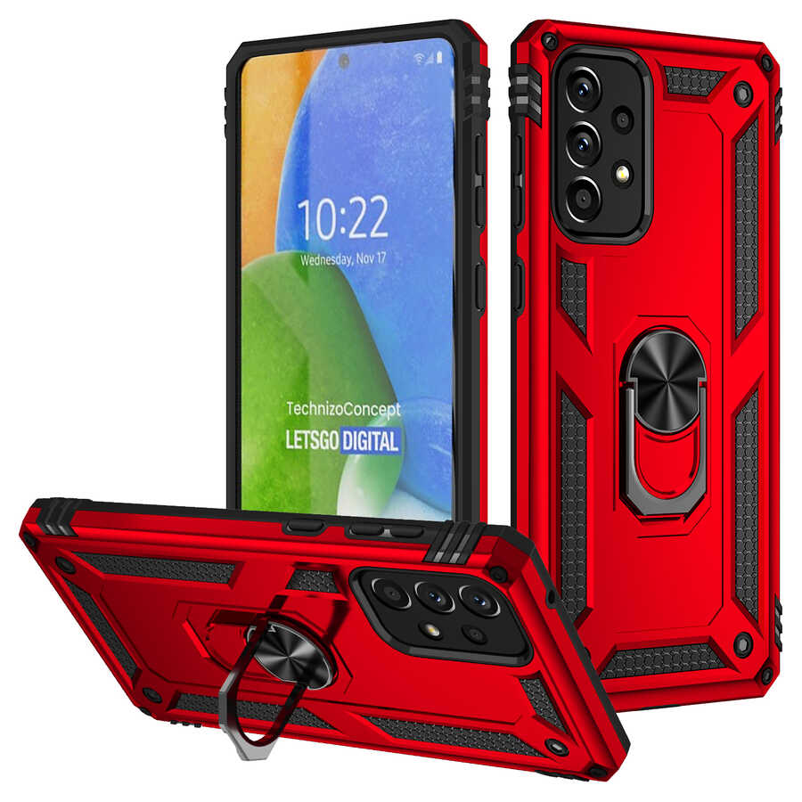 Galaxy A73 Kılıf Zore Vega Kılıf - Kırmızı