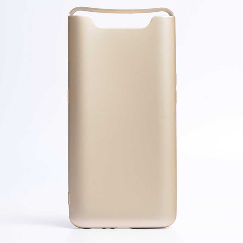 Galaxy A80 Kılıf Zore Premier Silikon Kılıf - Gold