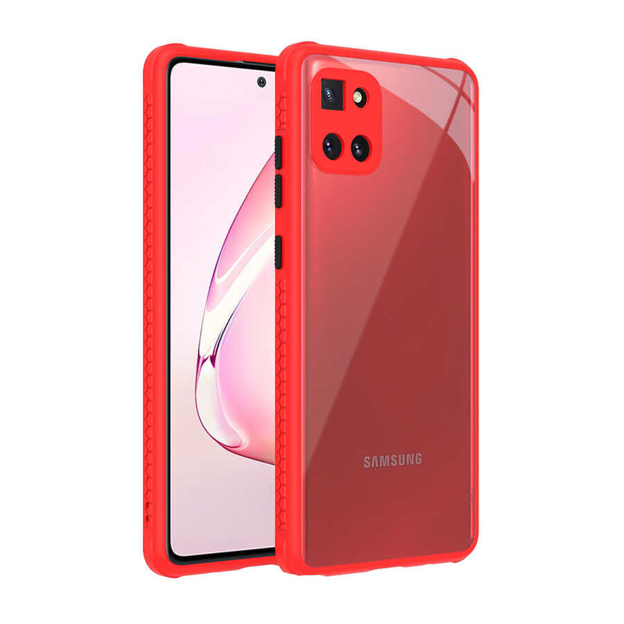 Galaxy A81 (Note 10 Lite) Kılıf Zore Kaff Kılıf - Kırmızı