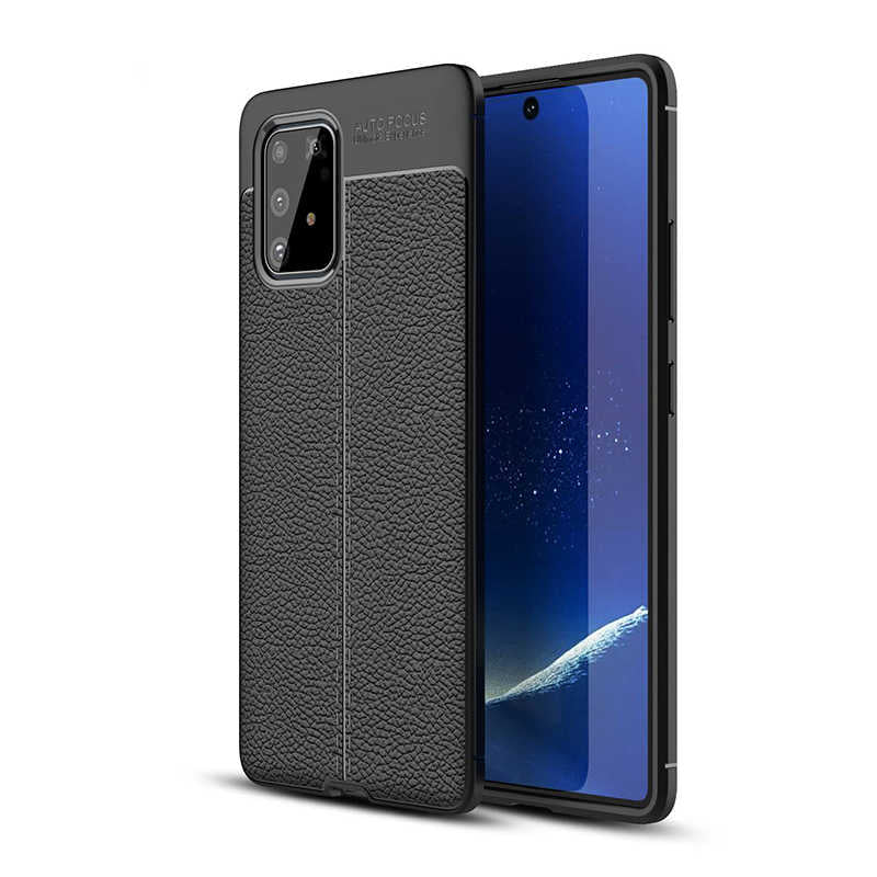 Galaxy A91 (S10 Lite) Kılıf Zore Niss Silikon Kılıf - Siyah